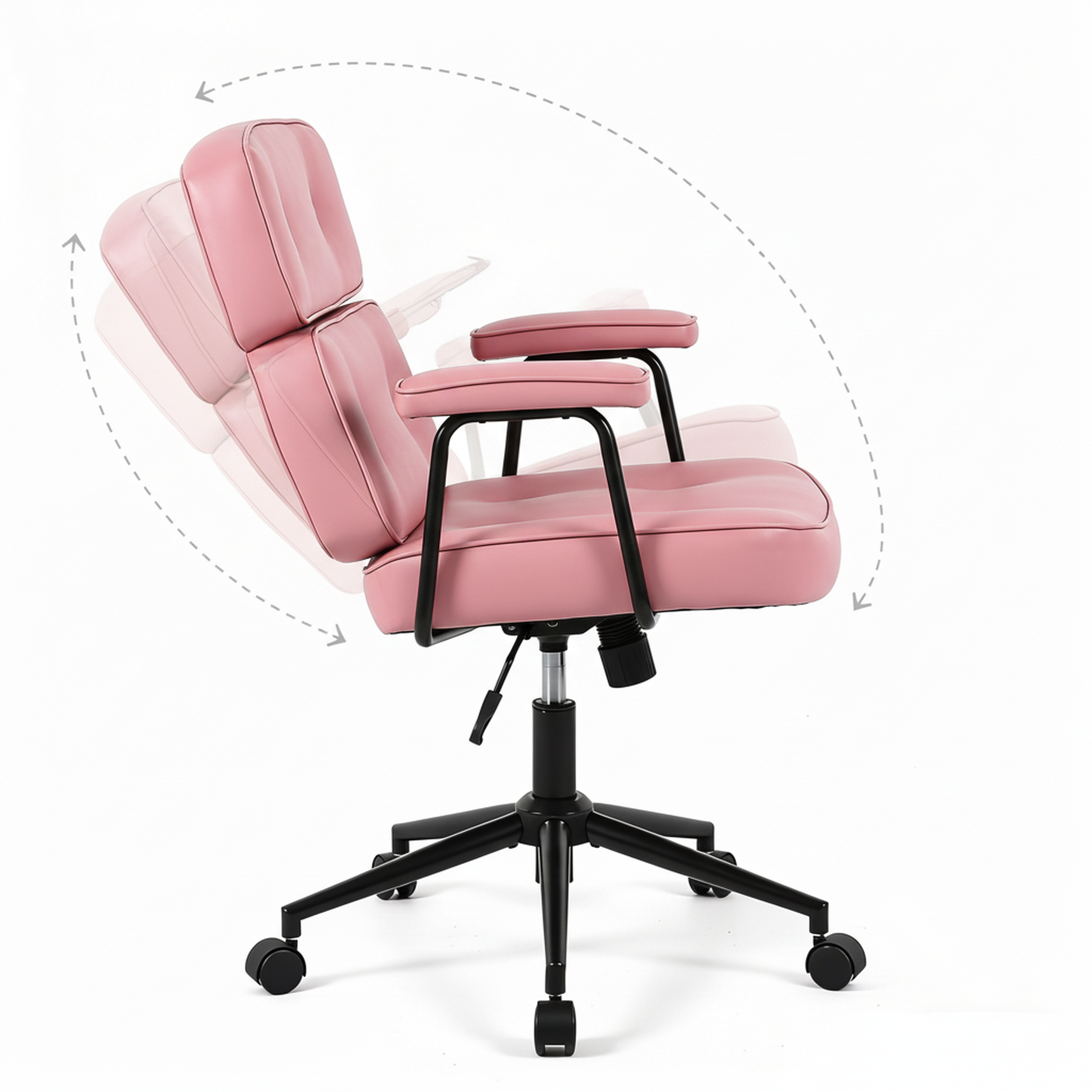 EDX Home Office Desk Chair Ergonomic Computer Chair with Lumbar Support Adjustable Height Rolling Swivel Executive Task Armrests Chair