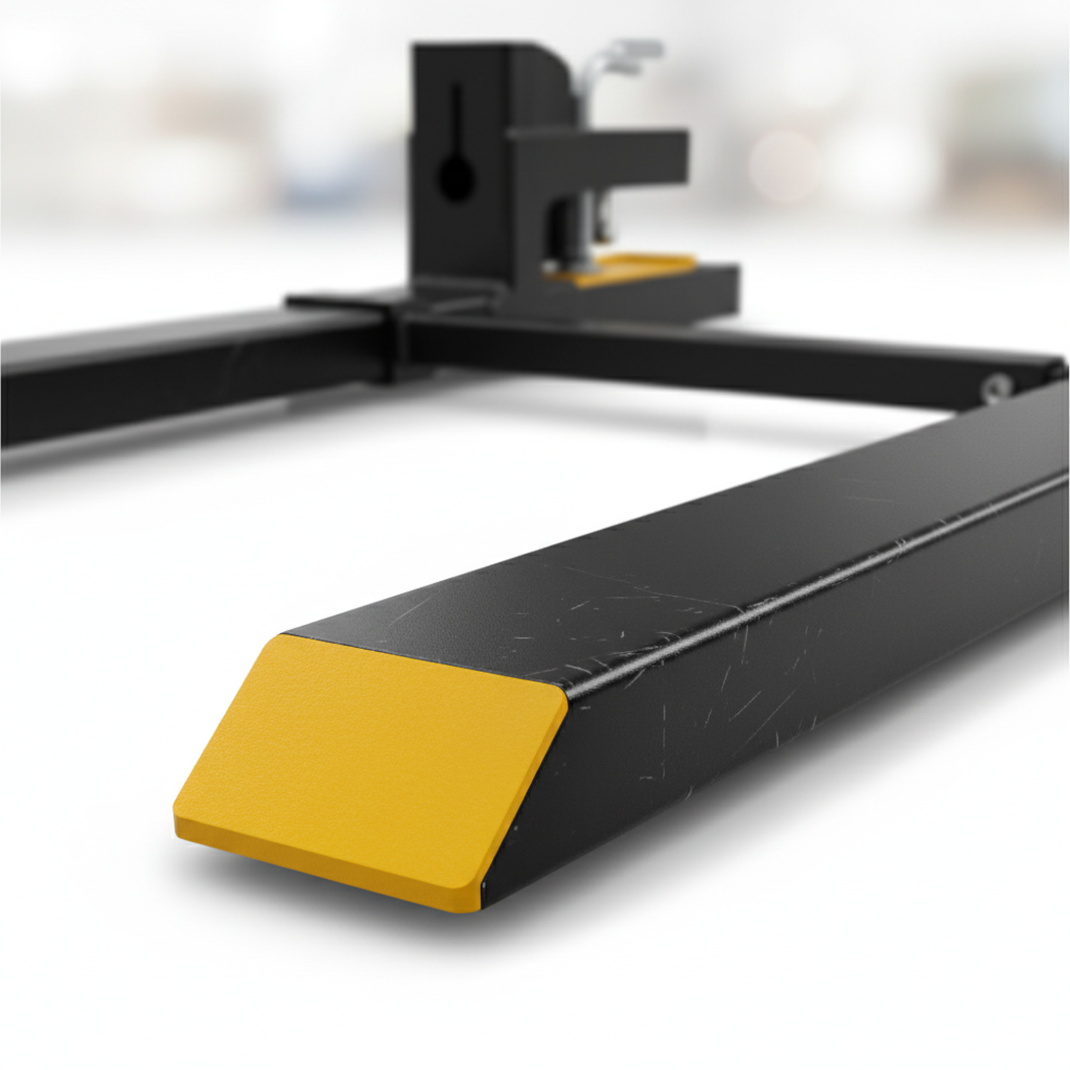 EDX Clamp On Pallet Forks, Heavy Duty Quick Attach, Adjustable Stabilizer Bar for Tractor Attachments, Skid Steer & Loader Bucket