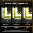 EDX Lighted Anti-fog LED Bathroom Vanity Mirror with Dual Light Source and Three Lighting Modes, White