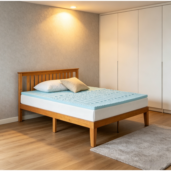 EDX Cool Gel Memory Foam Mattress Topper Twin XL Size Bed, Comfort Body Support & Pressure Relief, CertiPUR-US Certified