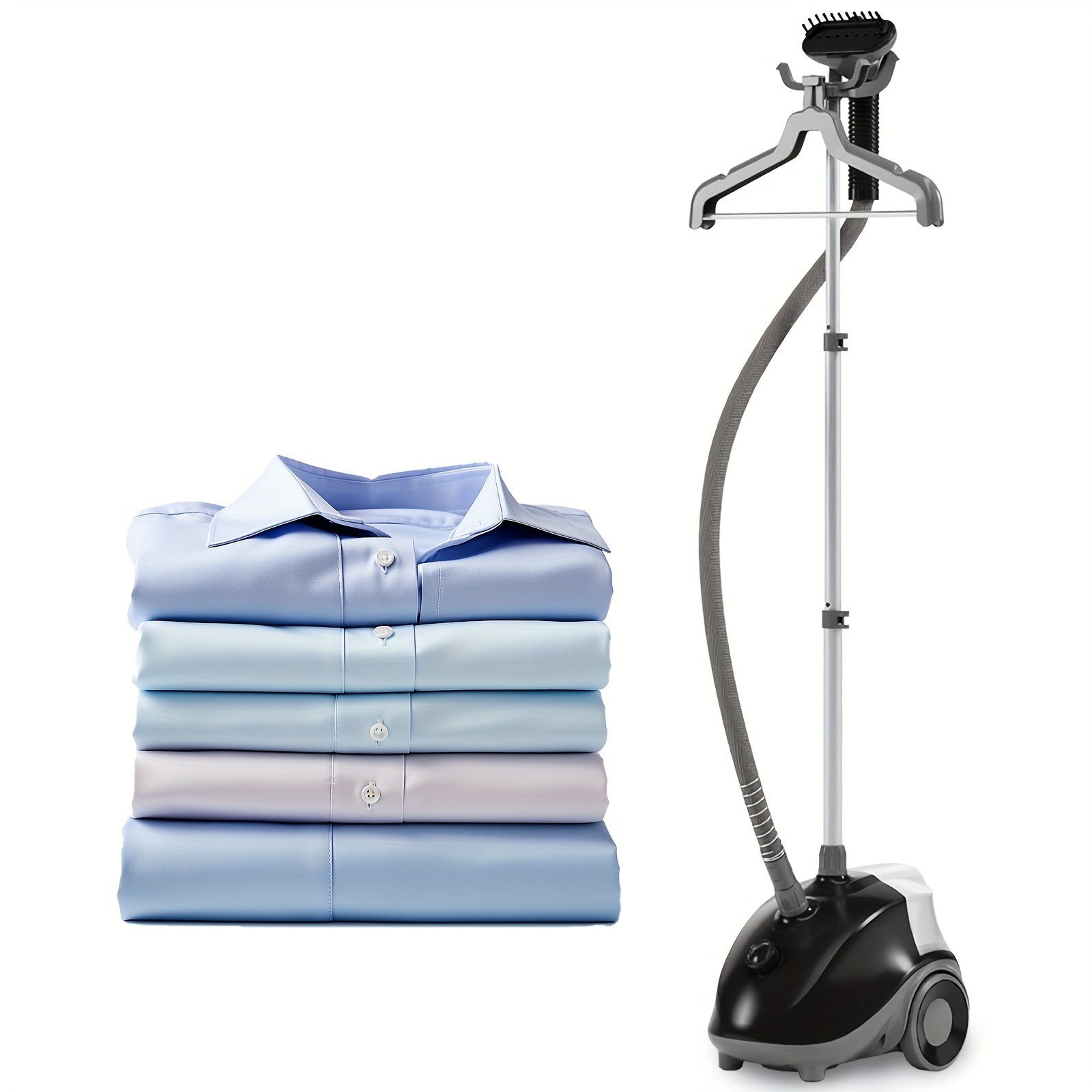 edx Standing Garment Steamer for Clothes,1500W Professional Wrinkle Remover Heats in 45 Seconds,Full-Size,1.7L Water Tank