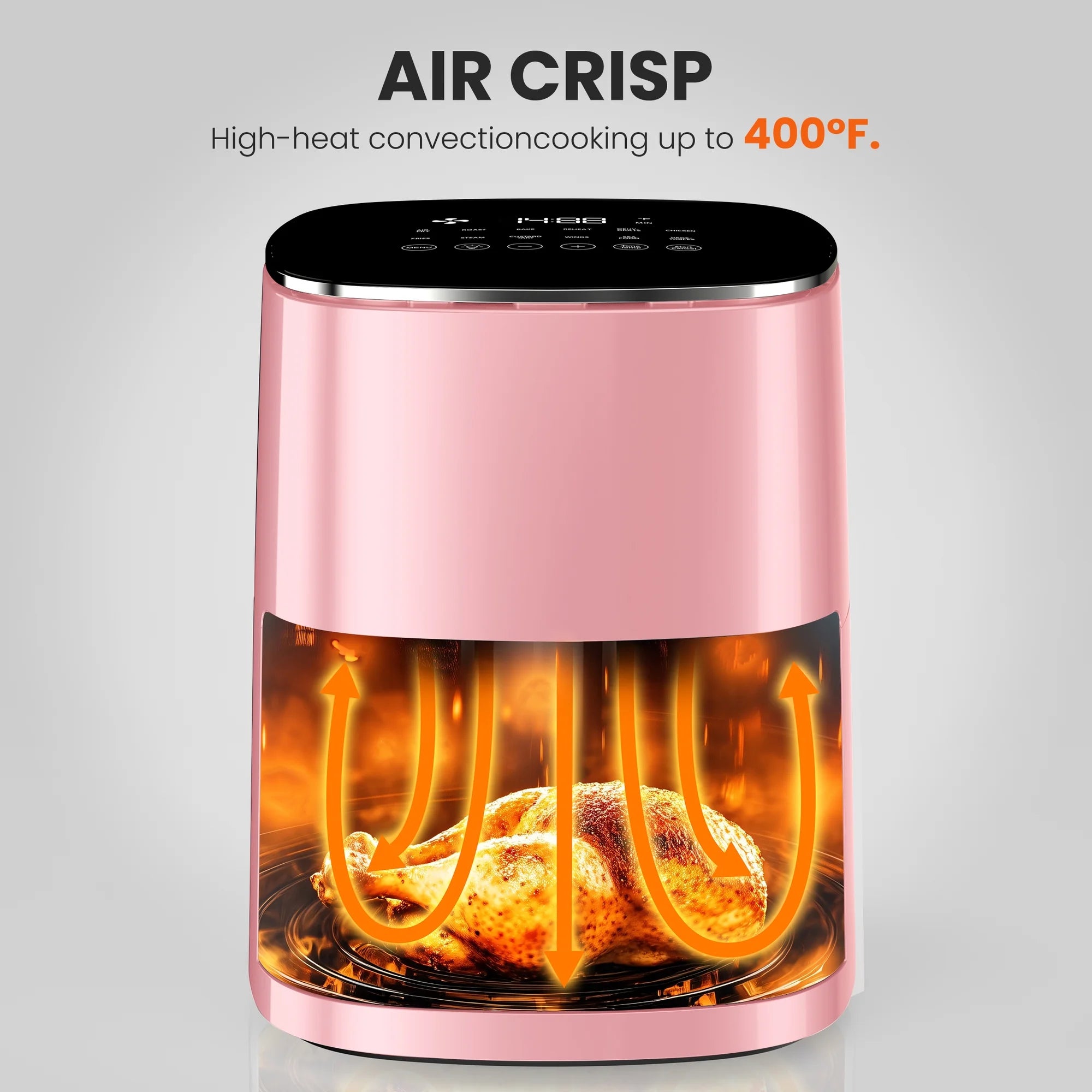 EDX Air Fryer,6 Qt Compact & Large with 400F for Crispy, Electric Multifunctional Cooker with Digital LED