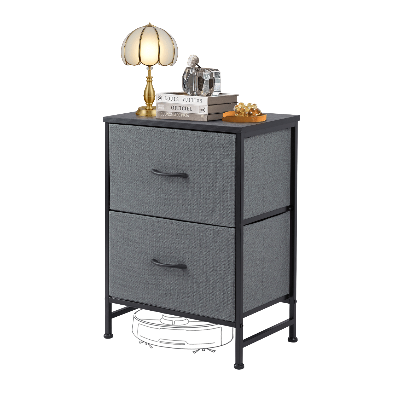 edx Drawers Dresser Chest of Drawers,Metal Frame and Wood Top