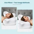 EDX 24 x 16 inch Cervical Ergonomic Pillow - Memory Foam Neck Pain Relief for Side/Back/Stomach Sleepers