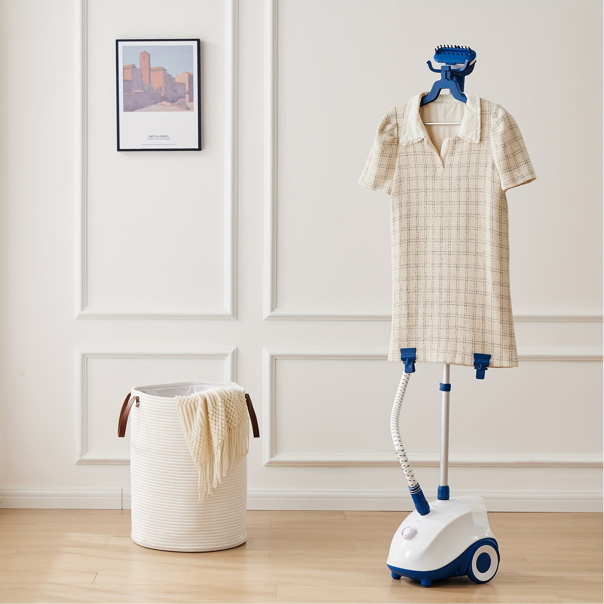 edx Standing Garment Steamer for Clothes,1500W Professional Wrinkle Remover Heats in 45 Seconds,Full-Size,1.7L Water Tank