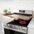 Edx Dark Brown Stovetop Cover, Noodle Board Baking Pan & Serving Tray with Handles for Electric and Gas Ranges