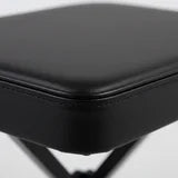 EDX Adjustable Height Piano Bench / Music Performance Stool - 3-Level Height Adjustment, Non-Skid Design,High-Density Sponge Padded, Portable & Foldable X-Style Seat, 250LBS Weight Capacity