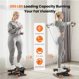 edx Steppers for Exercise, Mini Home Fitness Step with Resistance, Load Capacity 300lbs, with Digital Display, for Indoor Fitness