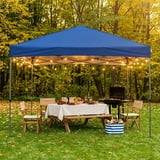 EDX 10ft x 10ft Pop Up Outdoor Canopy, One Push Setup Foldable Tent, Adjustable Height,Outdoor Sun/Rain Shade for Beach/Camping