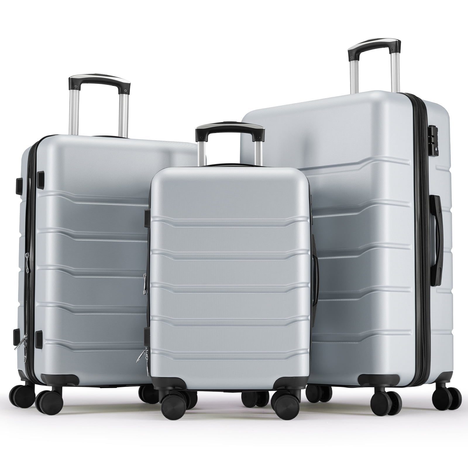 edx Hardside Carry on Luggage with Spinner Wheels, Hard Shell ABS Suitcase, Lightweight Expandable Rolling Luggage