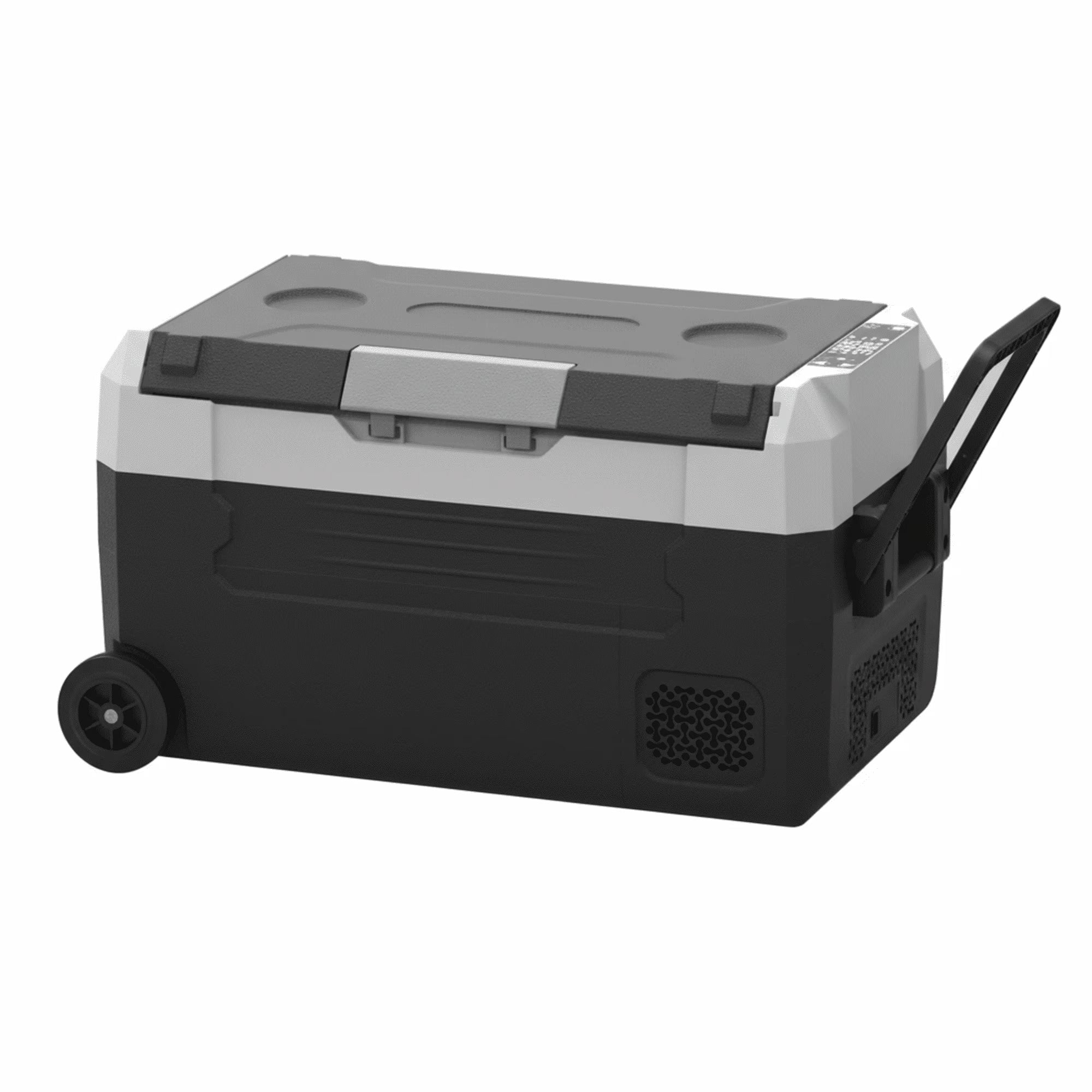 edx 52QT Car Refrigerator, Portable Freezer with -4°F~68°F Adjustable Range, Mini Fridge for 12V/24V DC, Portable for Travel, Camping, Truck