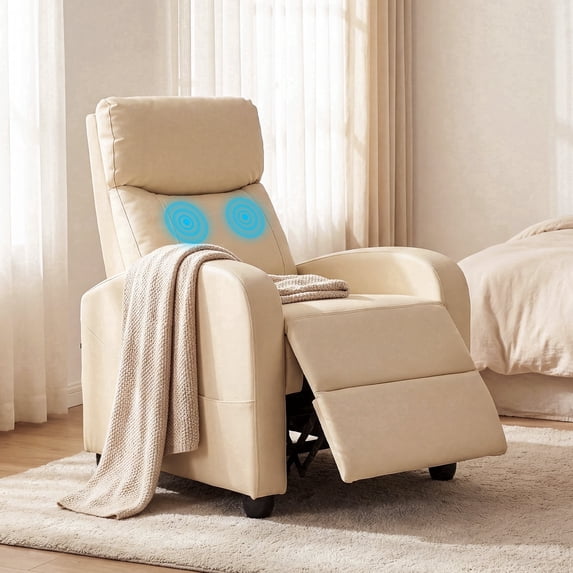 edx Adjustable Recliner Chair Sofa, Single Sofa with Padded Seat, Home Theater Seating for Living Room