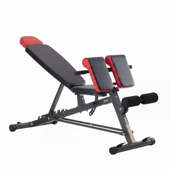 edx Adjustable Weight Bench, Foldable Workout Bench with Back Extension, Incline/Decline/Flat Bench, 700lbs Roman Chair for Full Body Workout