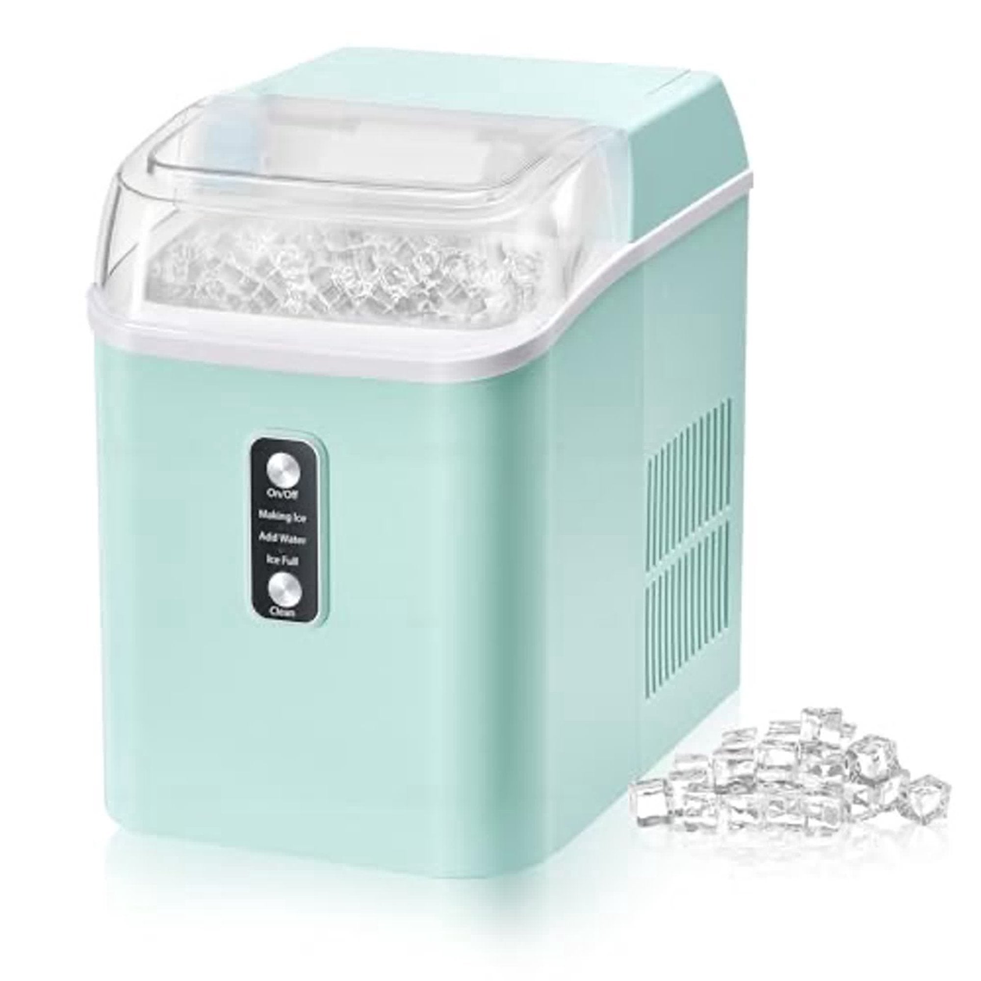 edx Nugget Ice Maker Countertop, 26 lbs/24H , Self-Cleaning Ice Maker , Includes Ice Scoop & 2.65 lbs Removable Basket