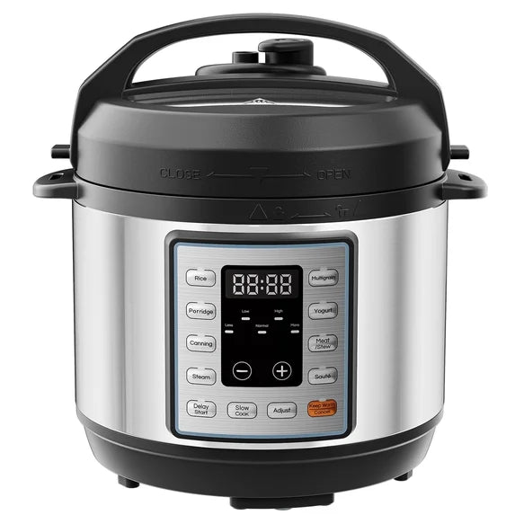 edx 3 Quart Electric pressure cooker,Multi-Function Features Stainless Steel Pot with 8 Functional Modes & Programmable Timer