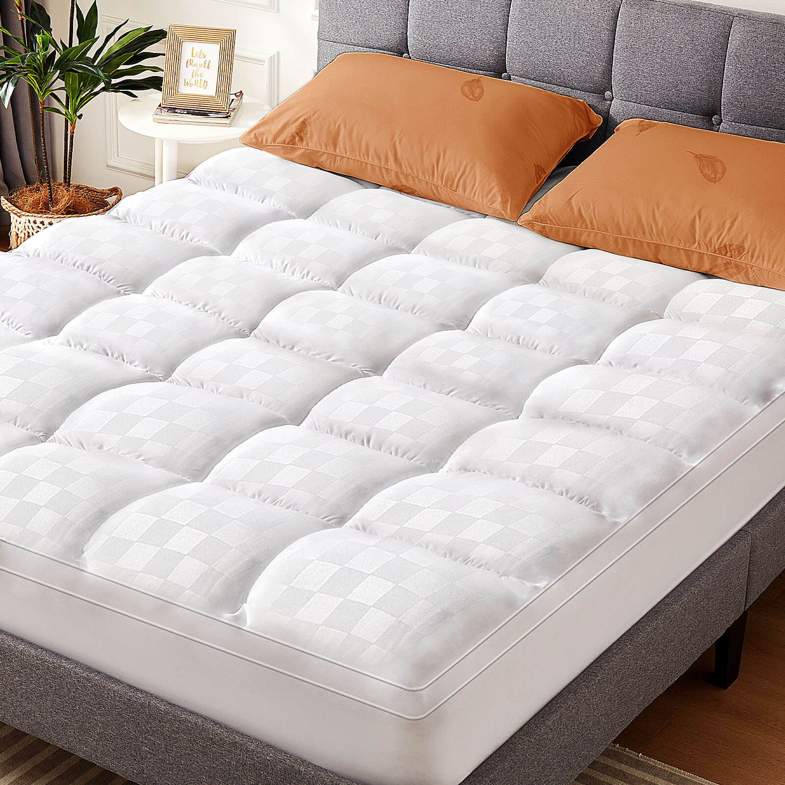 edx Mattress Topper Twin, Extra Thick Bed Topper for Hot Sleepers