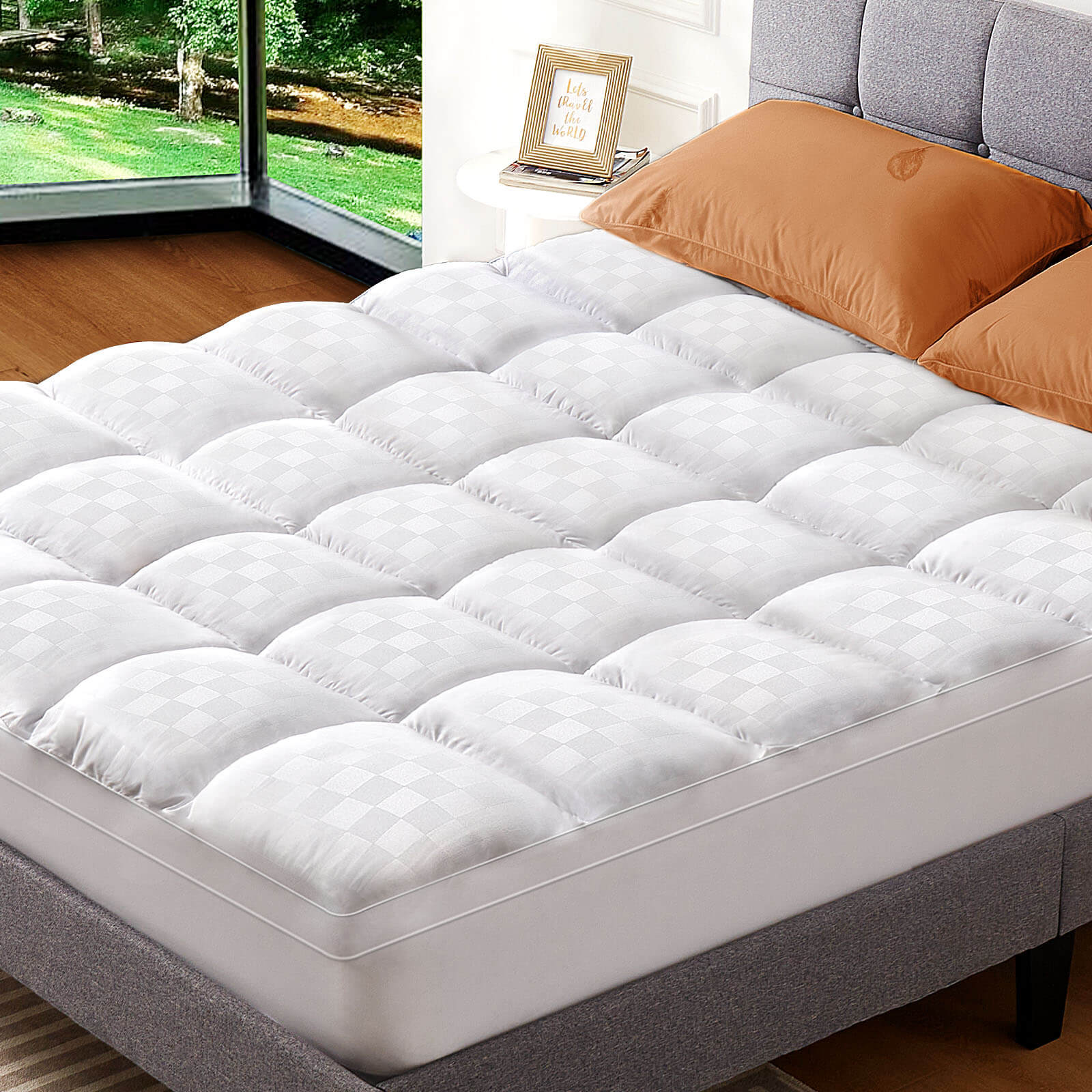 edx Mattress Topper Twin, Extra Thick Bed Topper for Hot Sleepers
