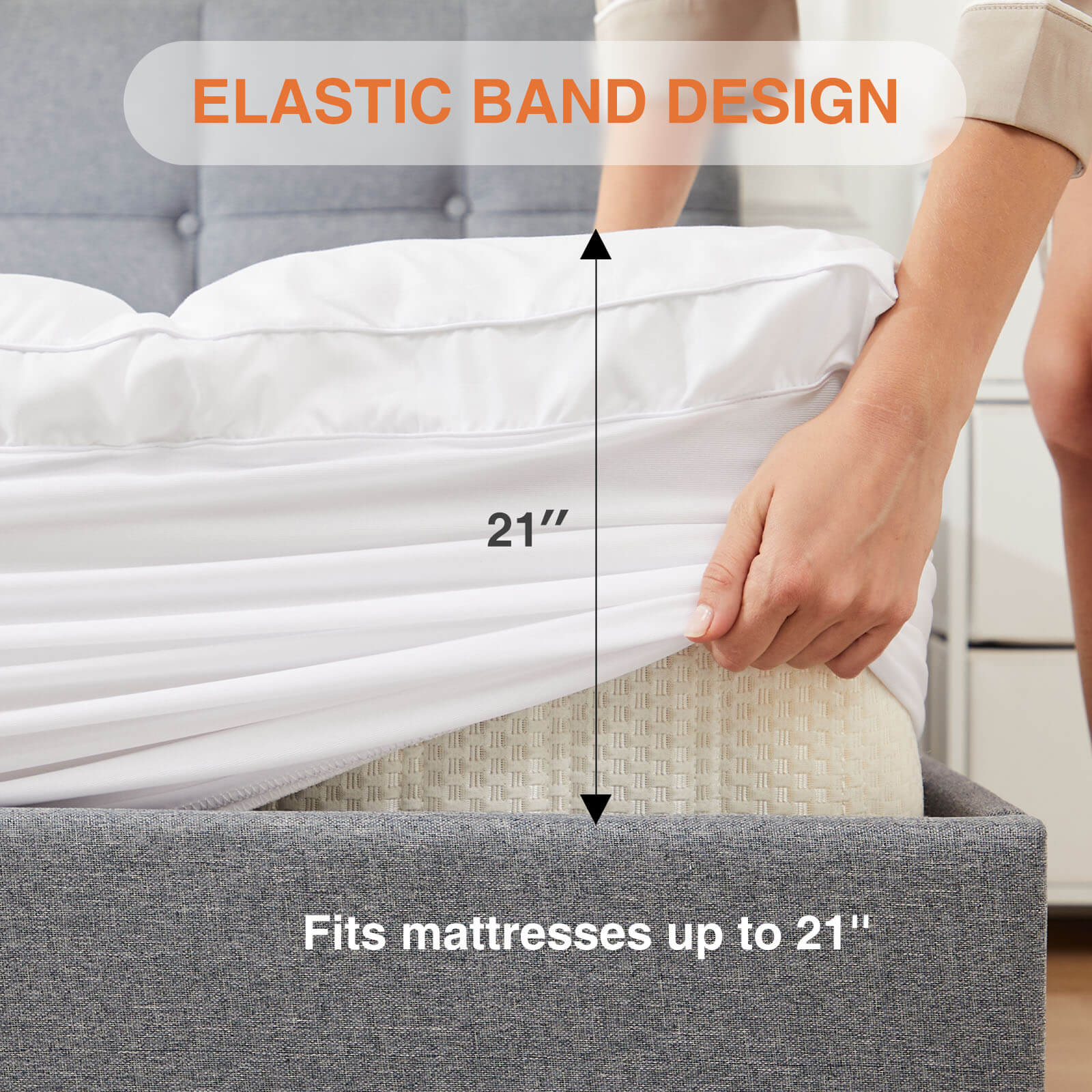 edx Mattress Topper Twin, Extra Thick Bed Topper for Hot Sleepers