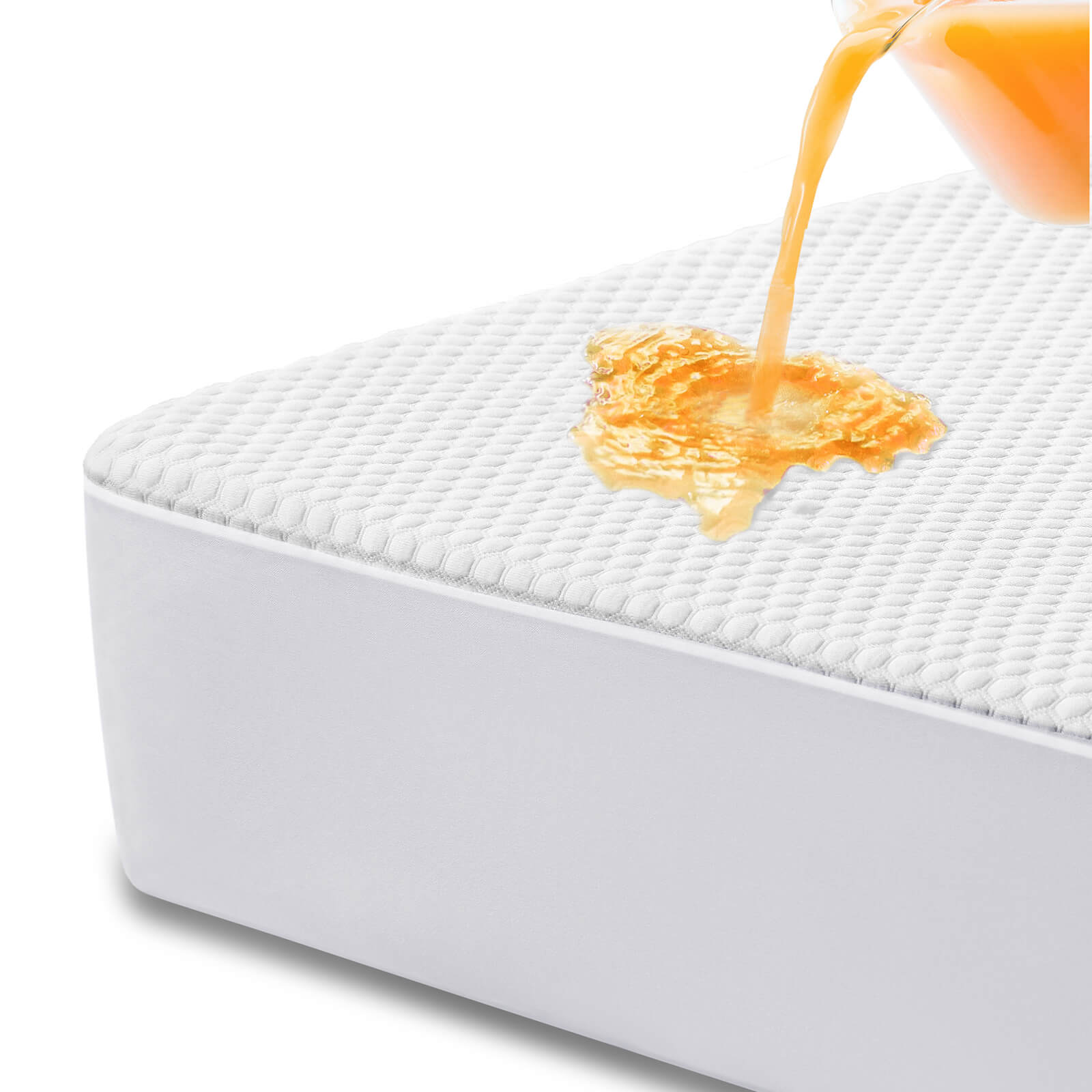 edx Mattress Protector, Fitted Deep Pocket Bed Cover Soft and Skin-Friendly