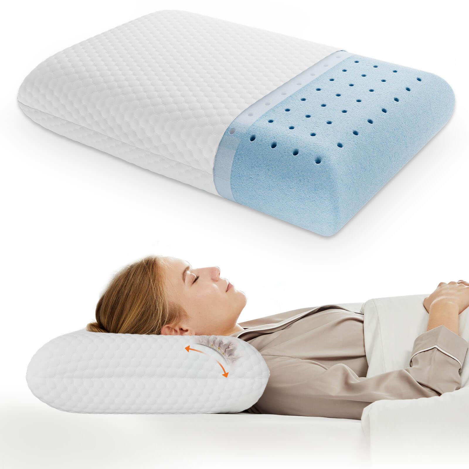 edx Memory Foam Pillow Premium Bed Pillows