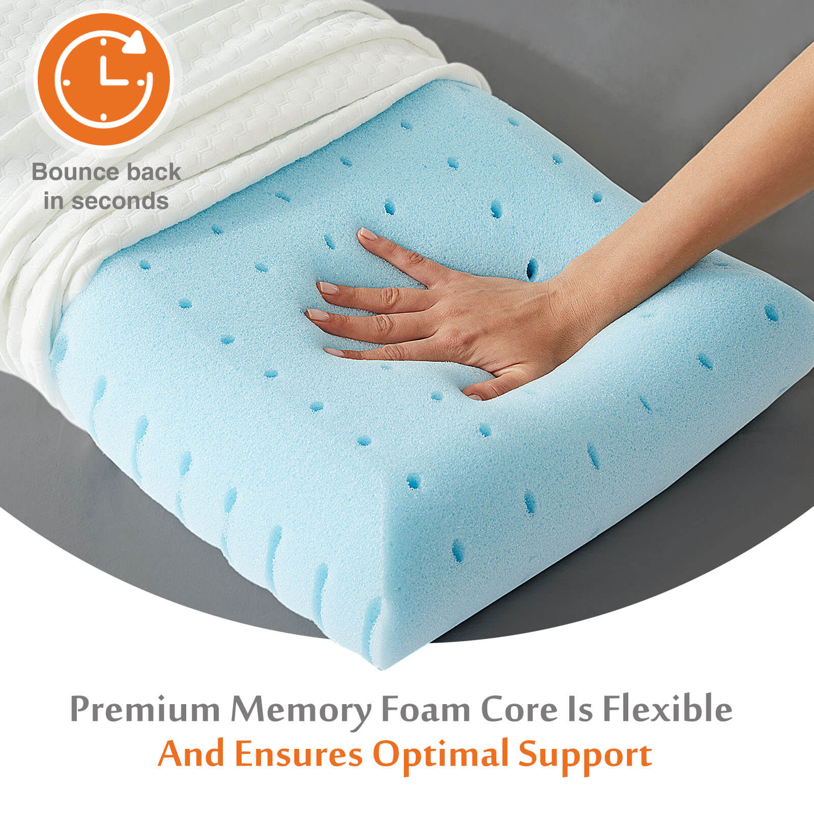 edx Memory Foam Pillow Premium Bed Pillows