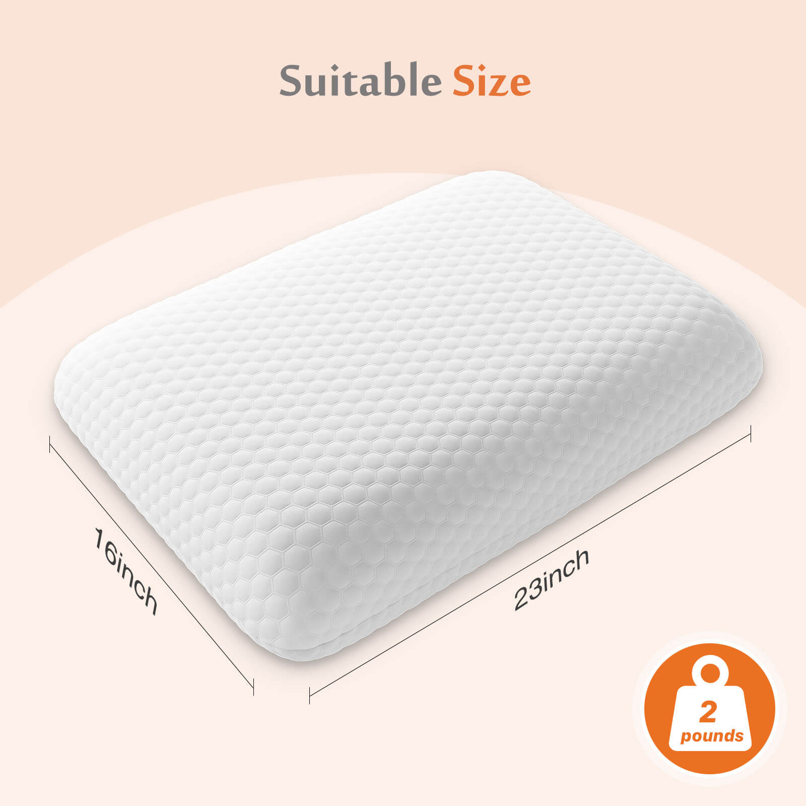 edx Memory Foam Pillow Premium Bed Pillows