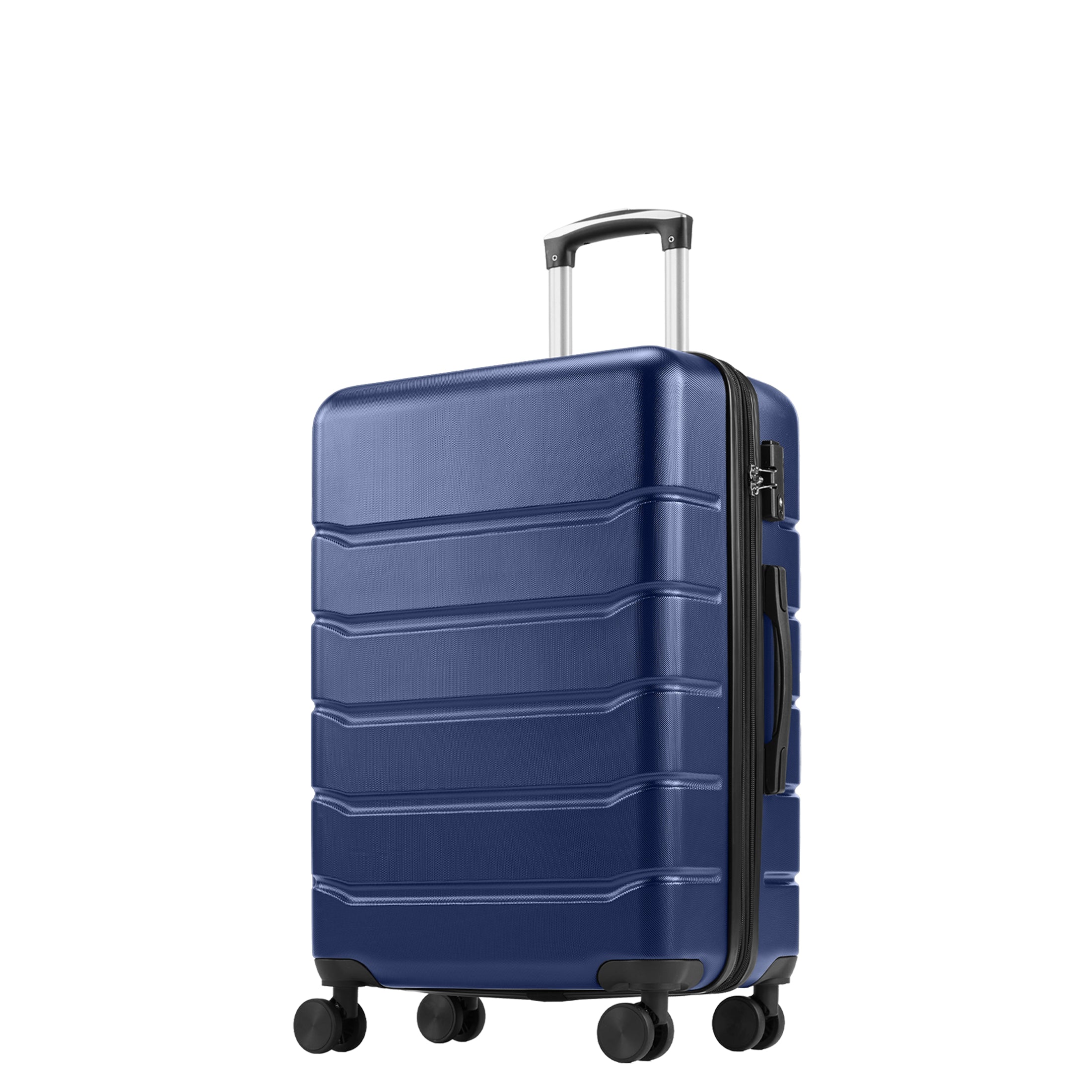 Hardside Carry on Luggage with Spinner Wheels, Hard Shell ABS Suitcase, 20-Inch Lightweight Expandable Rolling Luggage, Blue