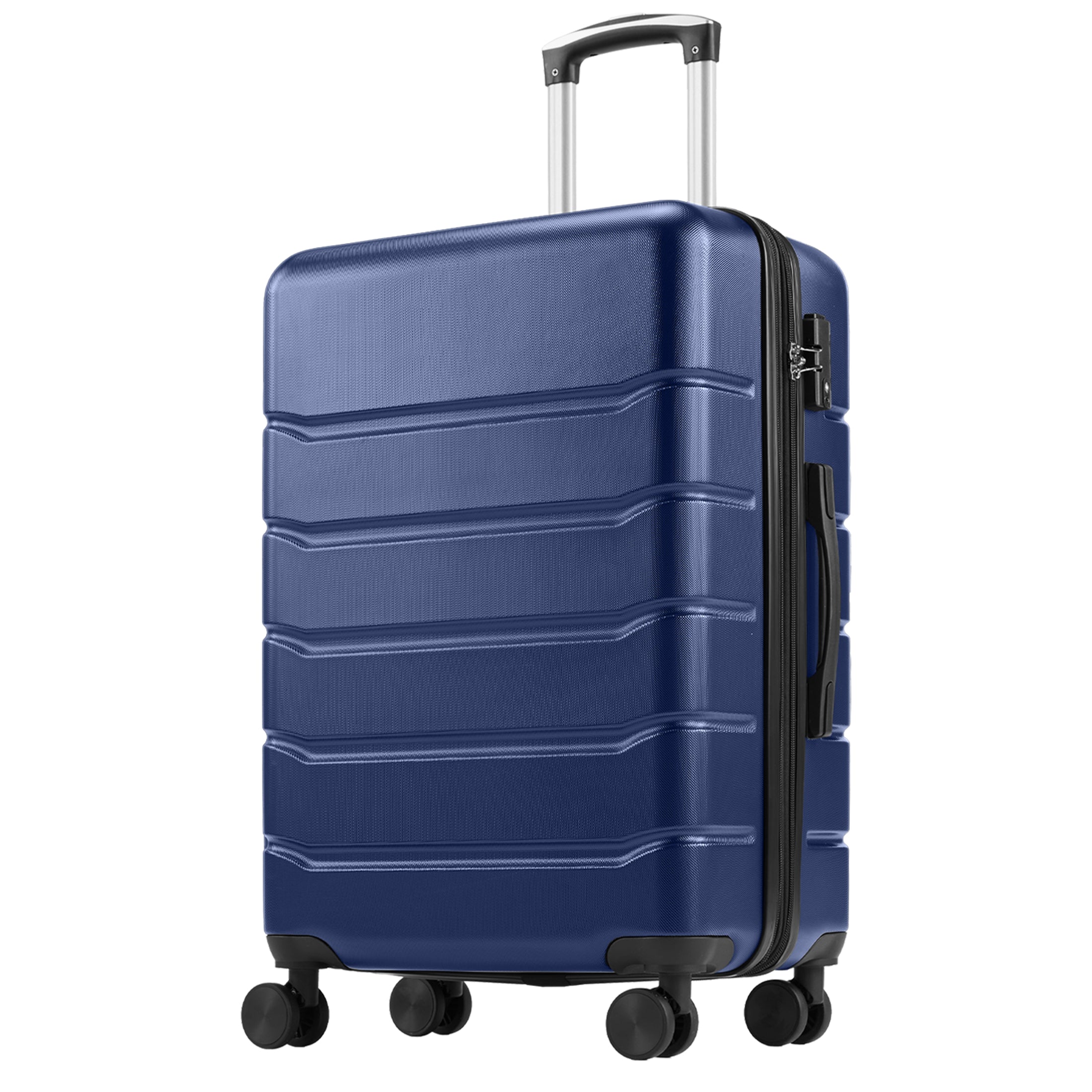 Hardside Carry on Luggage with Spinner Wheels, Hard Shell ABS Suitcase, 20-Inch Lightweight Expandable Rolling Luggage, Blue