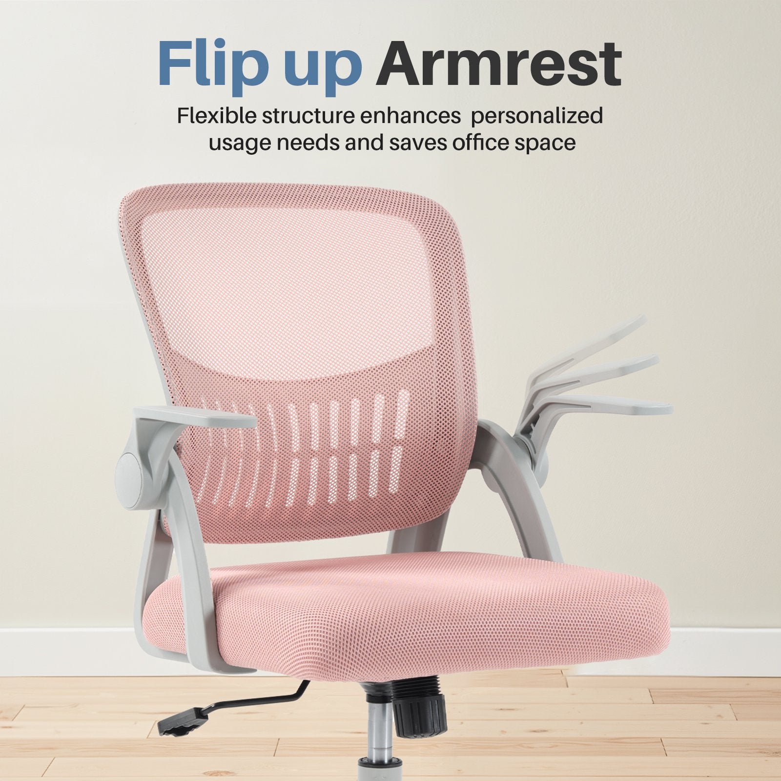 EDX Desk Chair with Ergonomic Lumbar Support, Removable Footrest - 250lbs Capacity, Suitable for Home, Office, Bedroom