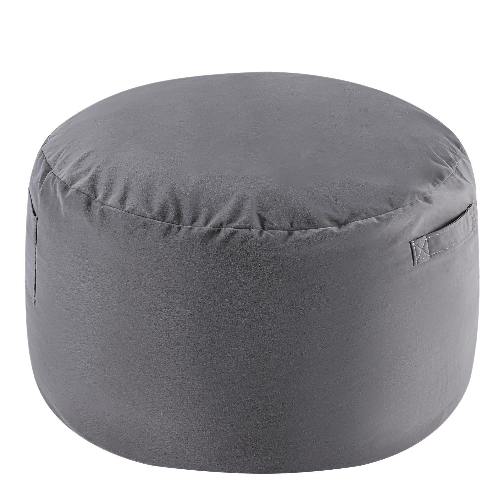 Bean Bag Sofa Chair 3Ft, Removable and Washable Matte Velvet Fabric Cover, Memory Foam Filling for Adults for Home, Dark Grey