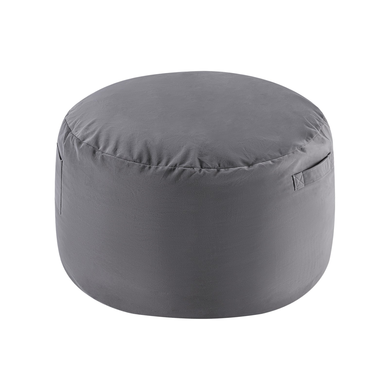 Bean Bag Sofa Chair 3Ft, Removable and Washable Matte Velvet Fabric Cover, Memory Foam Filling for Adults for Home, Dark Grey