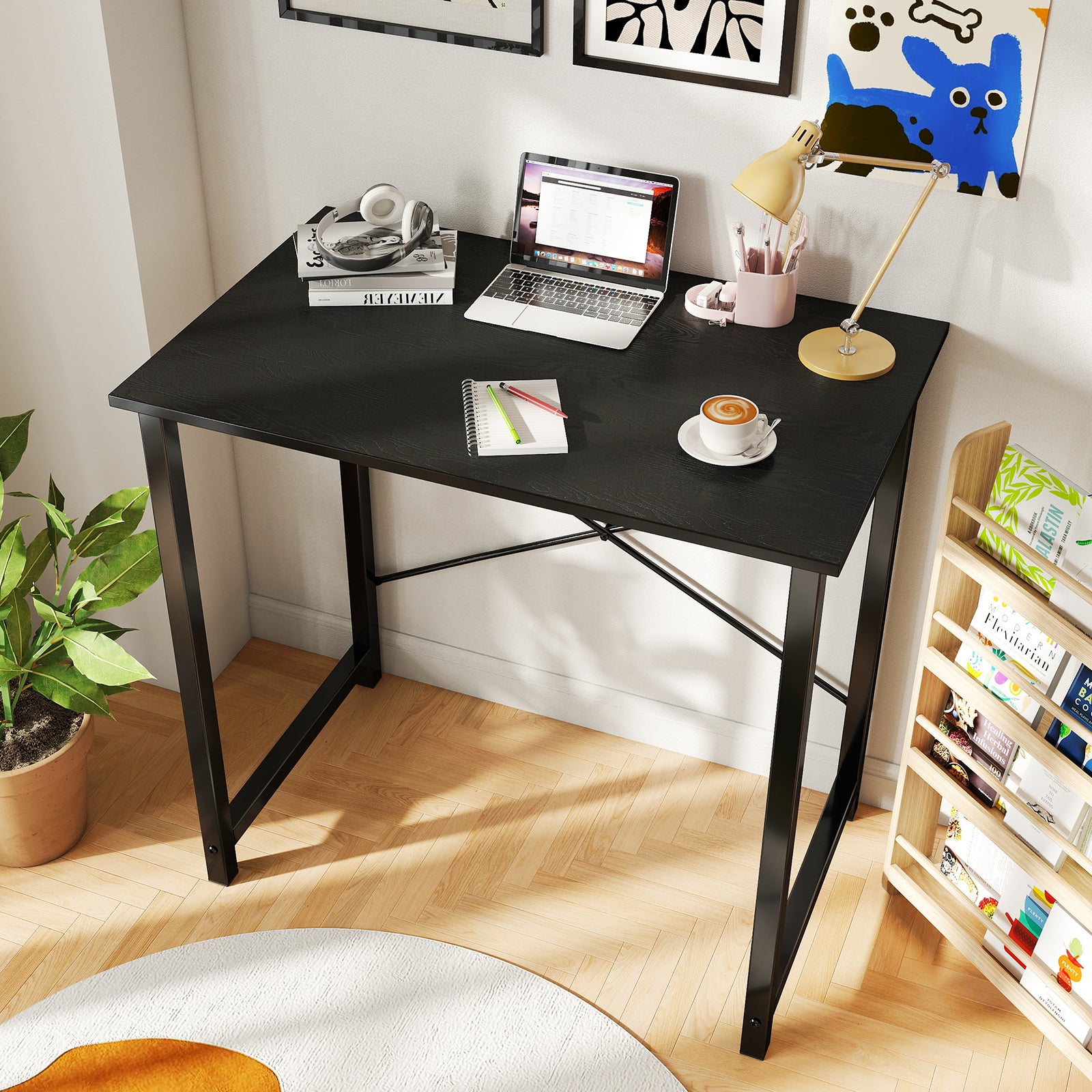 edx Computer Desk for Home Office, Office Table for Small Spaces, Writing Desk