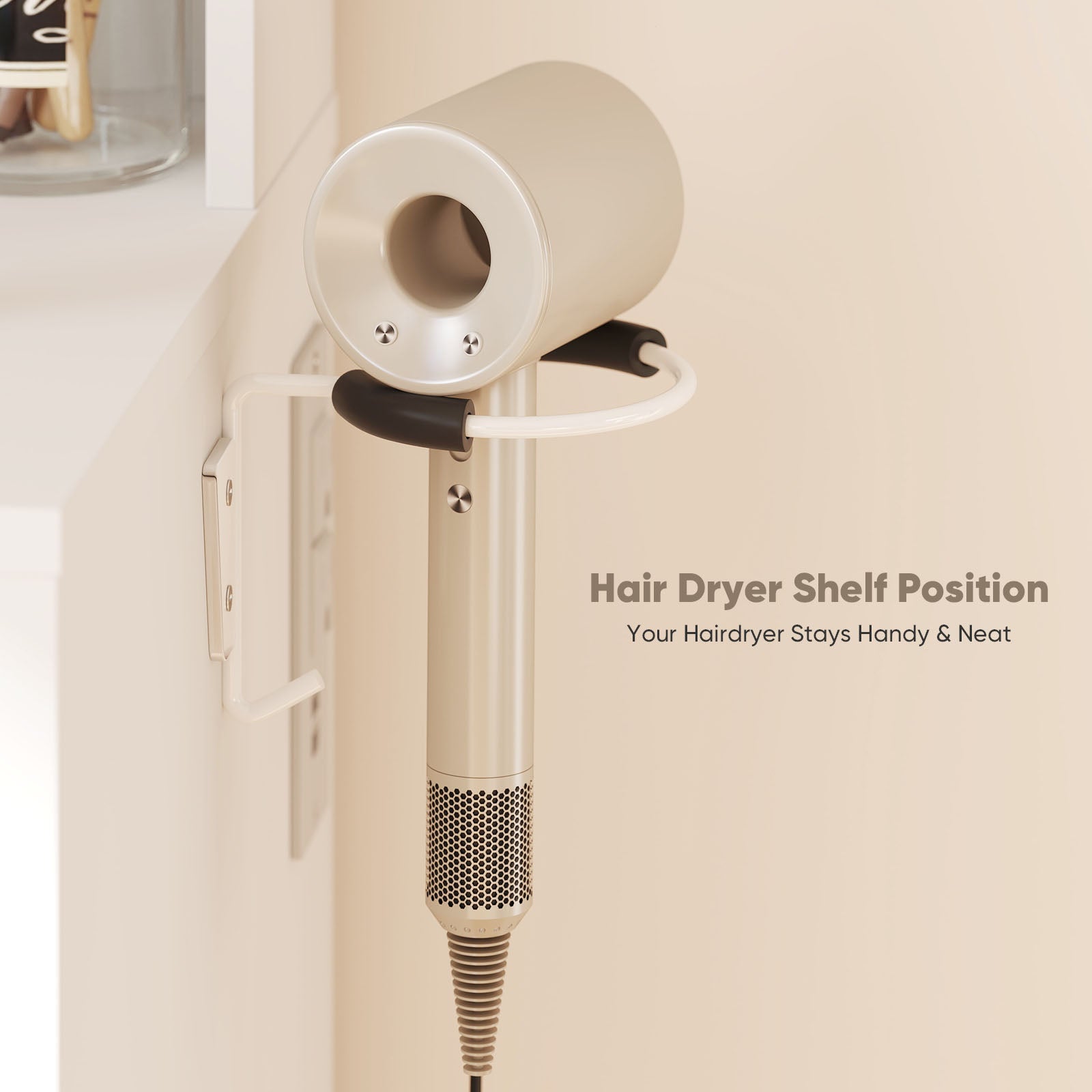 EDX Vanity Desk with Mirror and Lights, Makeup Vanity Table with Hair Dryer & Power Outlet, 2-Drawer Dressing Table for Bedroom,White