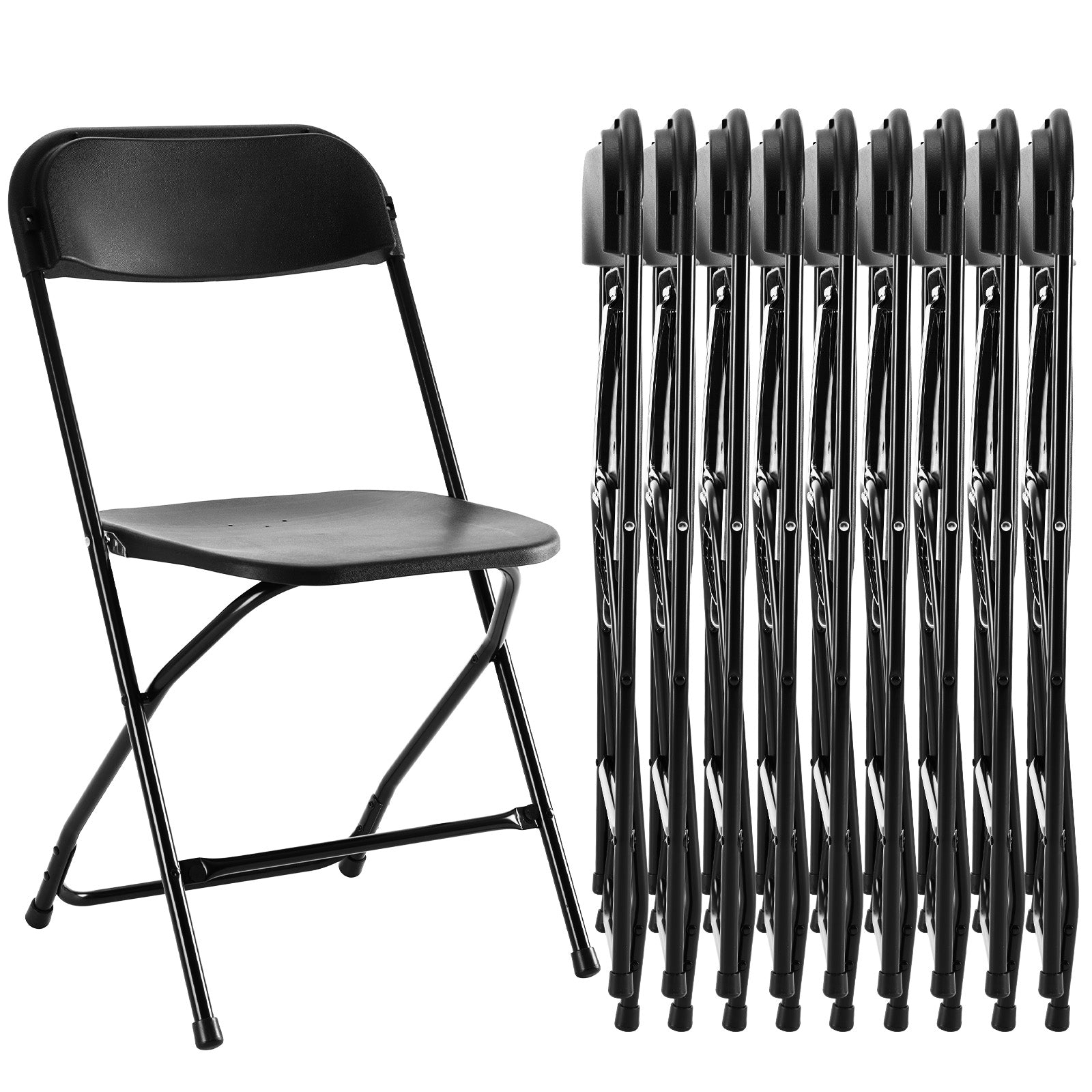 Folding Chair, Indoor Outdoor Portable, Stackable for Events, Offices, Weddings, Picnics and Restaurants