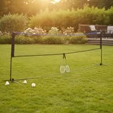 edx Portable Badminton Net Set - 10FT Adjustable Height for Outdoor & Indoor Use, Includes Carry Bag, Easy Setup No Tools Needed