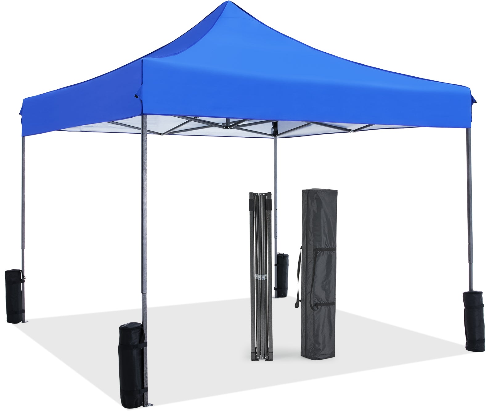 10 x 10ft Pop Up Canopy Tent Portable Sun Shelter Canopy Tent with Sand Bags