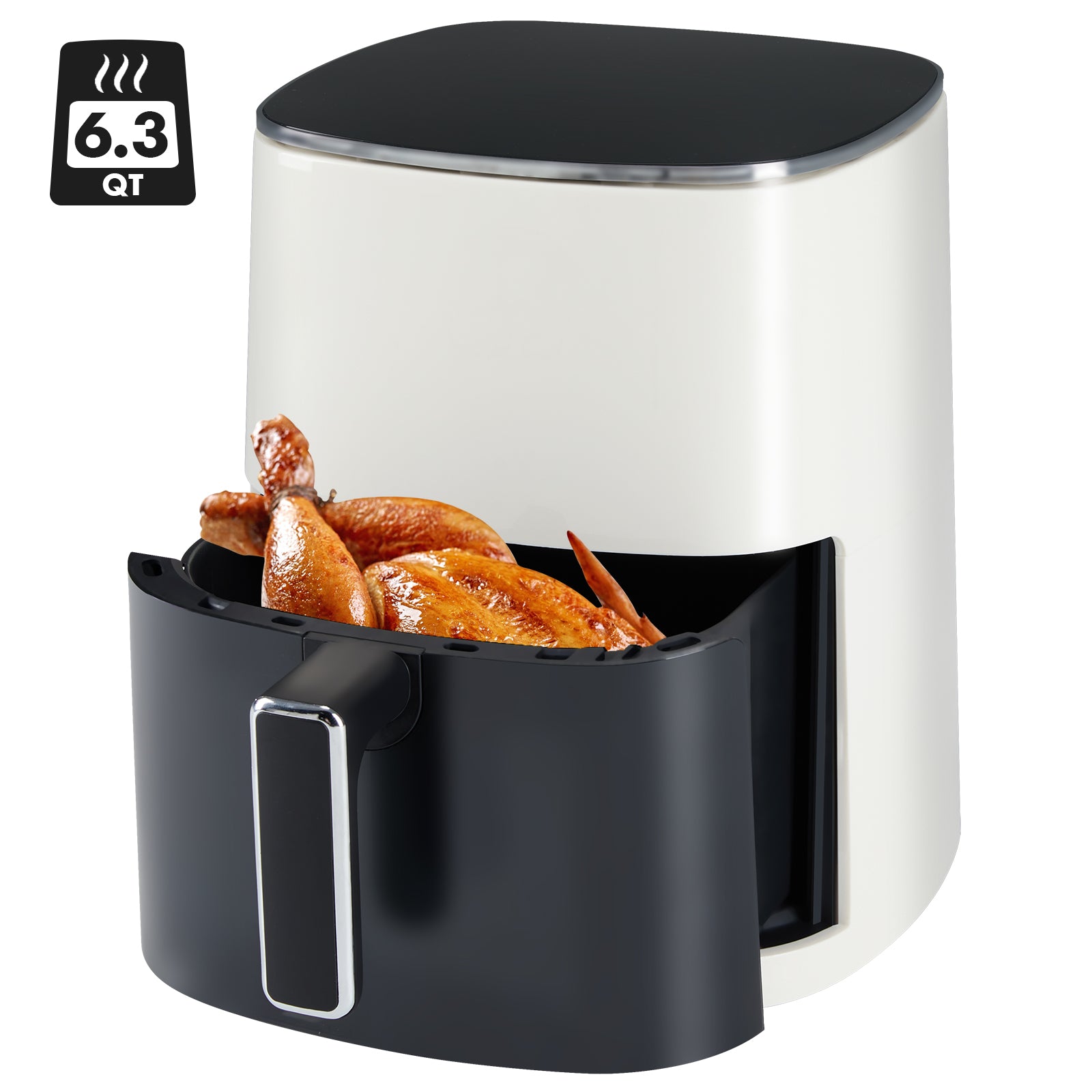 Air Fryer,Compact & Large 6 Qt with 400F for Crispy, Electric Multifunctional Cooker with Digital LED