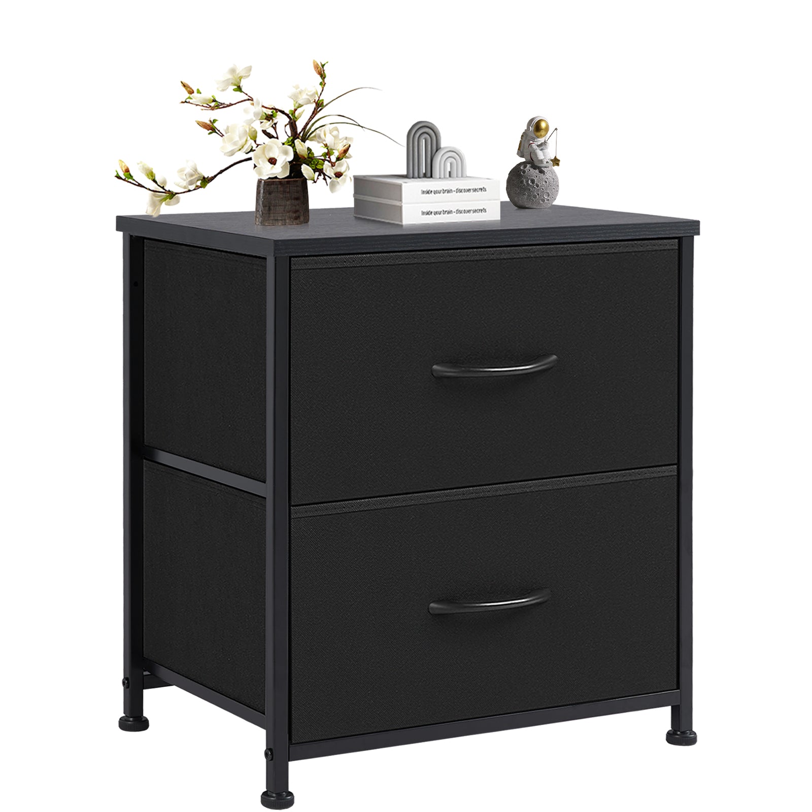 ZUNMOS Nightstand, Versatile Nightstand with 2 Drawers - Ideal for Bedroom, Living Room