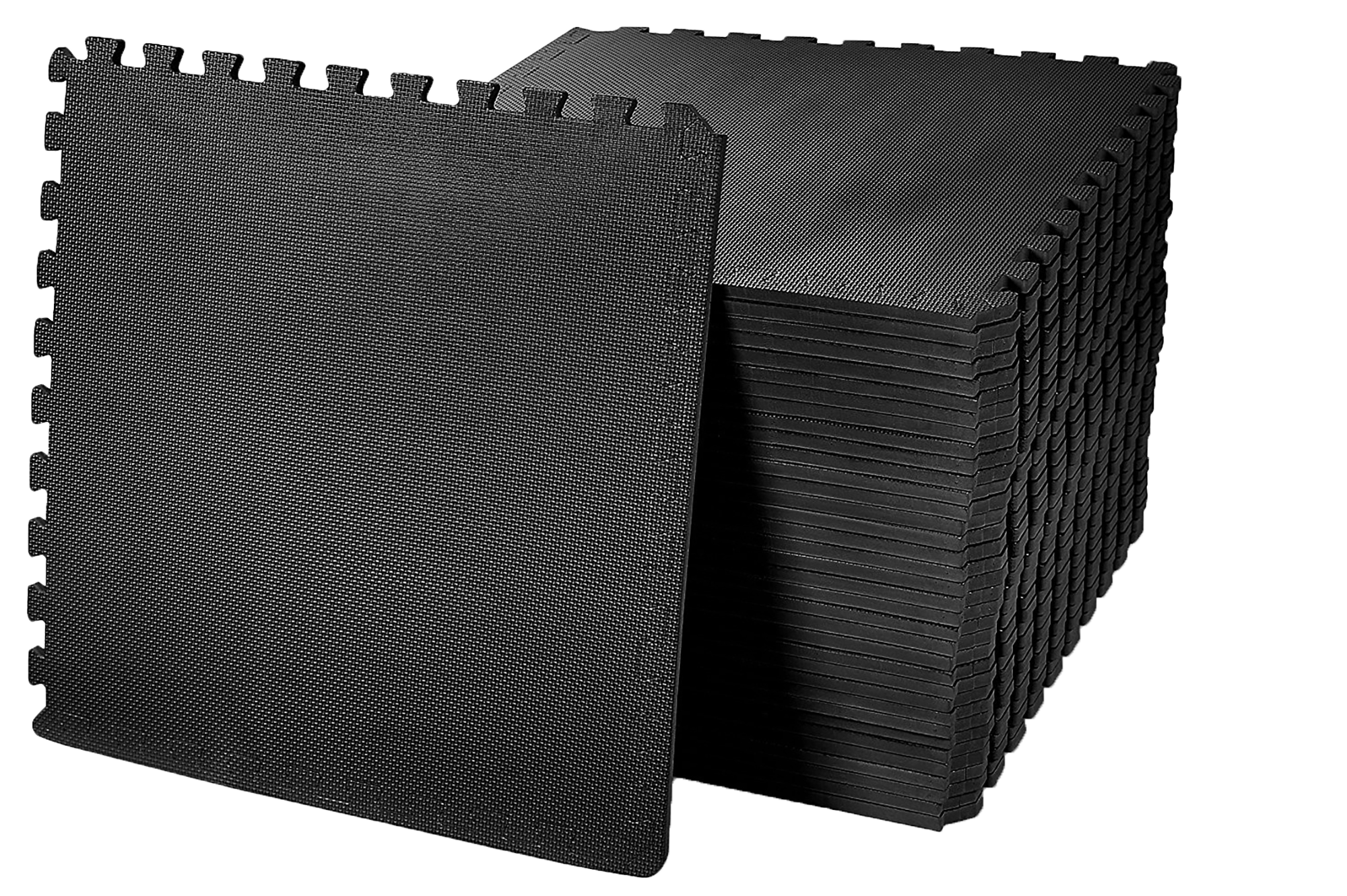EDX Interlocking EVA Foam Workout Mats – Protective Flooring for Home Gyms, Martial Arts, Yoga & Fitness Spaces, 1/2" Thick, 48 Square Feet