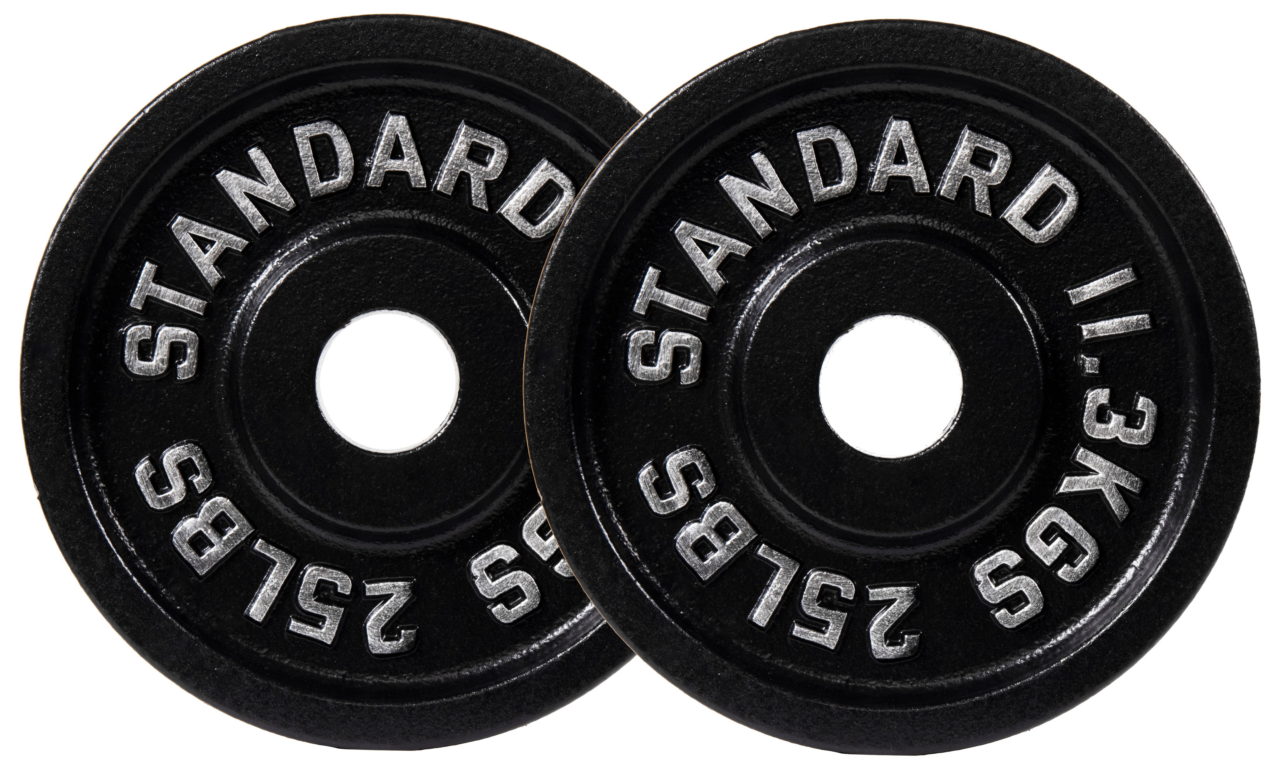 EDX Solid Cast Iron Olympic Weight Plate – 2-Inch Center Hole, Rust-Resistant Strength Training Disc for Home or Commercial Gym,
