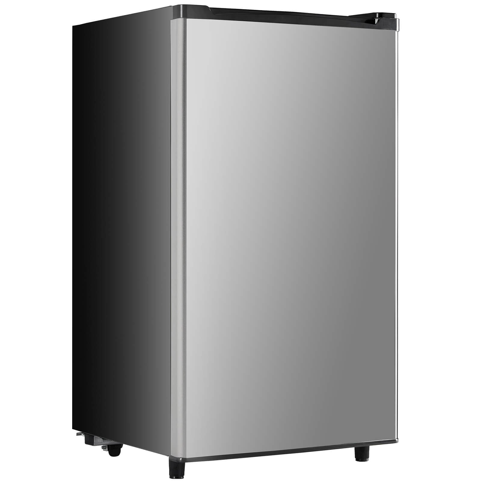 Mayoume Mini Fridge with Freezer,3.2 Cu.Ft Small Refrigerator Single Door Adjustable Thermostat Energy-efficient Low Noise