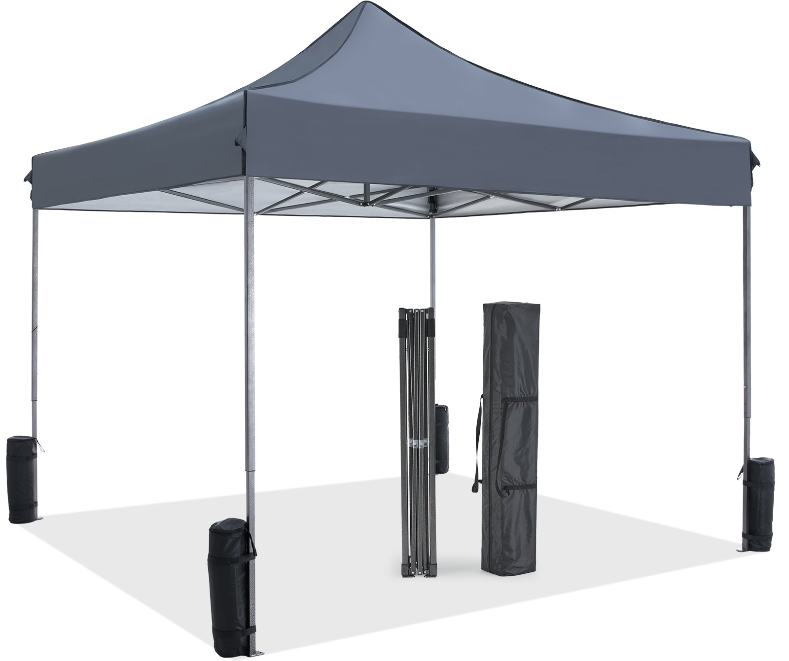 10 x 10ft Pop Up Canopy Tent Portable Sun Shelter Canopy Tent with Sand Bags