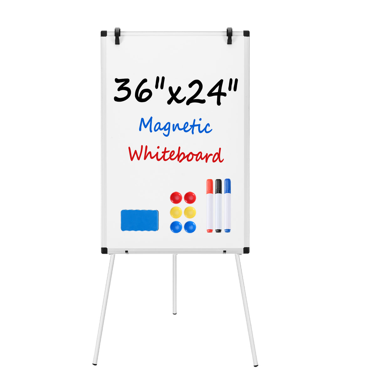 Gianna Magnetic Portable Stand Whiteboard with Adjustable Tripod Easel for School, Home Office