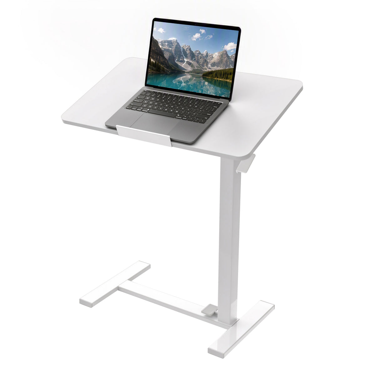 Gianna Adjustable Overbed Table with Wheels, Rolling Laptop Bed Desk for Home Hospital Use, Height & Tilt Adjustable Mobile Table for Eating, Working, Reading