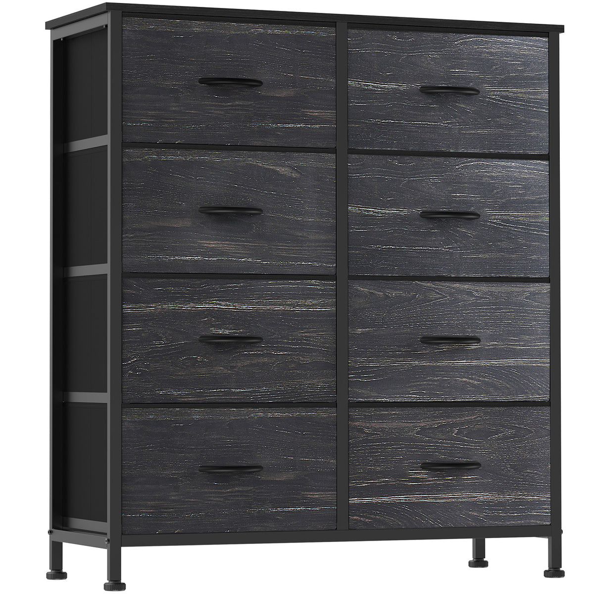 Gianna Fabric Dresser for Bedroom, Storage Organizer, Wide Chest of Drawers for Closet, Clothes, TV Stand, Wood Board