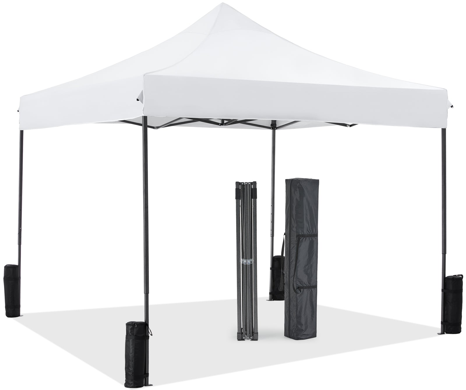 10 x 10ft Pop Up Canopy Tent Portable Sun Shelter Canopy Tent with Sand Bags