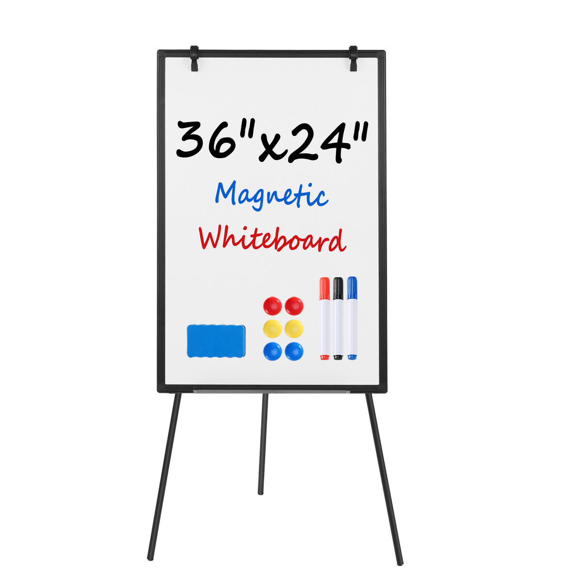 Gianna Magnetic Portable Stand Whiteboard with Adjustable Tripod Easel for School, Home Office