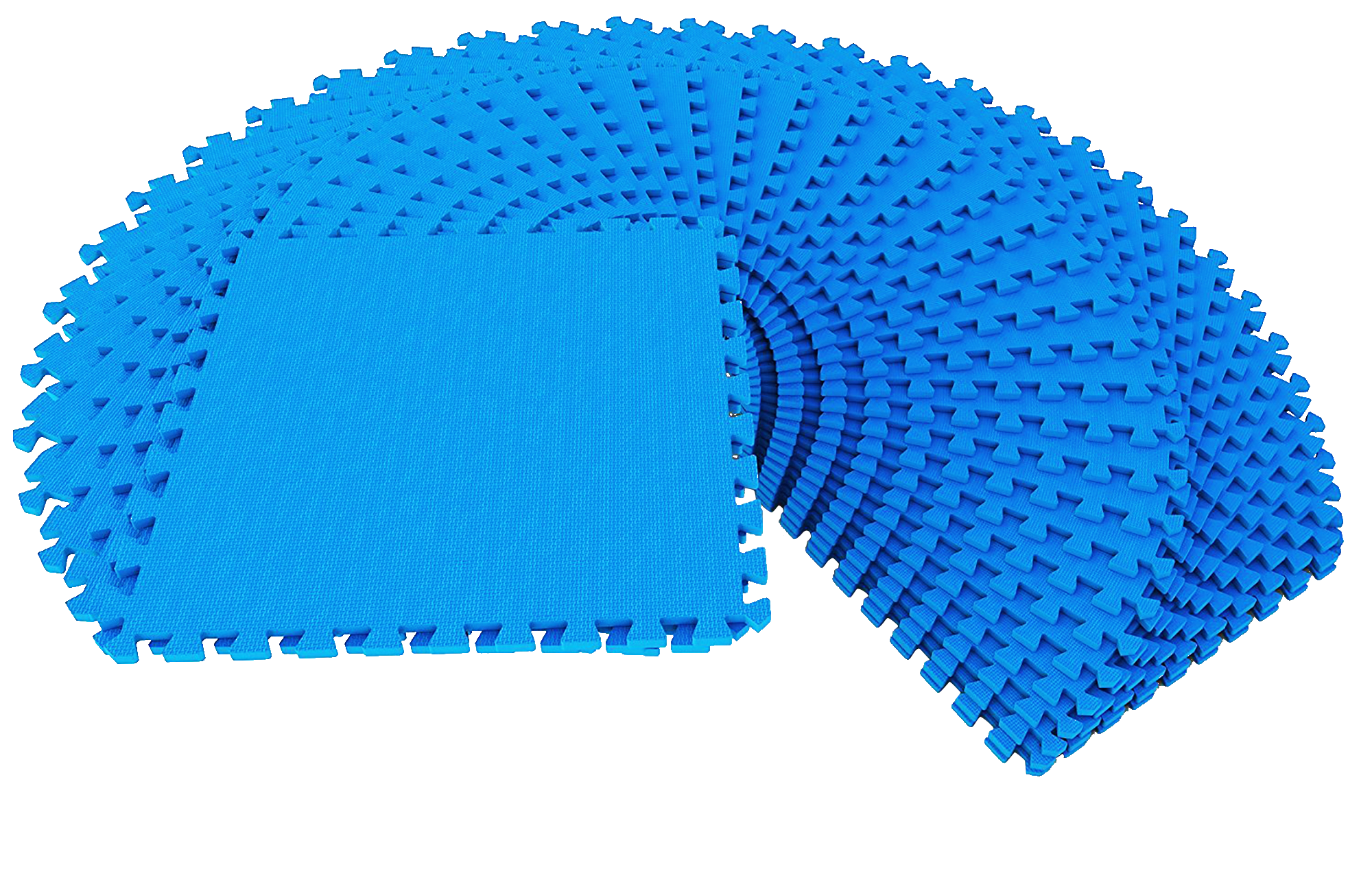 EDX Interlocking EVA Foam Workout Mats – Protective Flooring for Home Gyms, Martial Arts, Yoga & Fitness Spaces, 1/2" Thick, 48 Square Feet