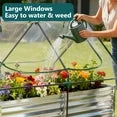 EDX Mini Greenhouse with 2 Zipper Doors & Water Resistant UV Protected ,for Flowers, vegetables and herbs ,Transparent