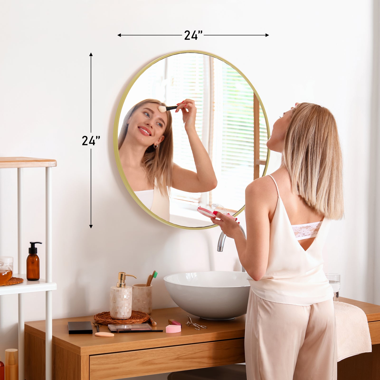 EDX Wall Round Mirror